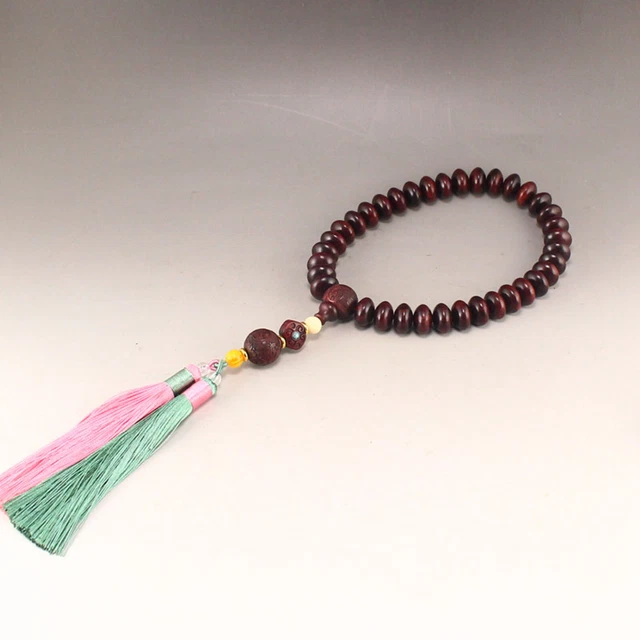 Chinese Zitan Wood Beads Prayer Bracelet