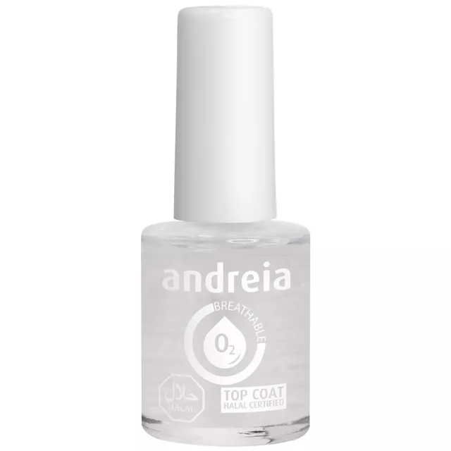 Andreia Halal Nail Polish - Wudhu Friendly - Water Permeable - Top Coat Clear