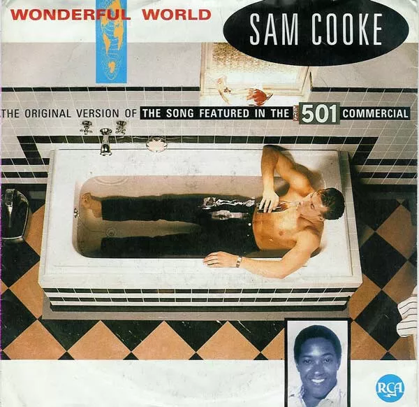 Sam Cooke - Wonderful World (7", Single) (Very Good Plus (VG+)