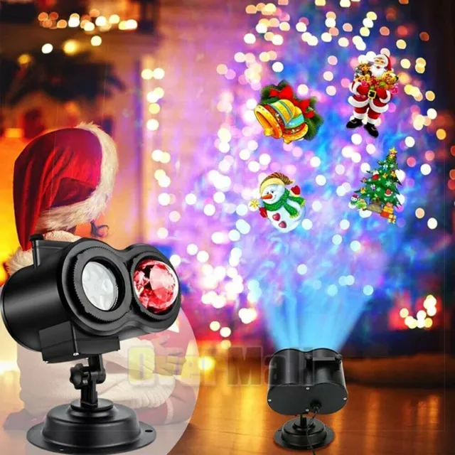 Christmas Halloween Holiday LED Laser Light Projector Xmas Party Birthday Lamp 2