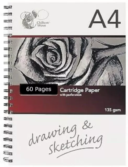 Sketch Book Artist Drawing Pad Spiral White Cartridge Paper A4 A5 Art Home Craft 2