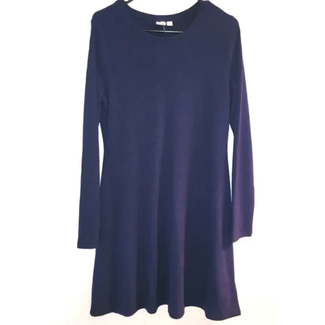 GAP Blue Long Sleeve Knit Dress Size M NWT