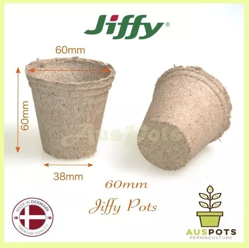 60mm Jiffy Pots x 100pcs - Propagation, Seedling, Herbs -  No drainage Hole NDH 3