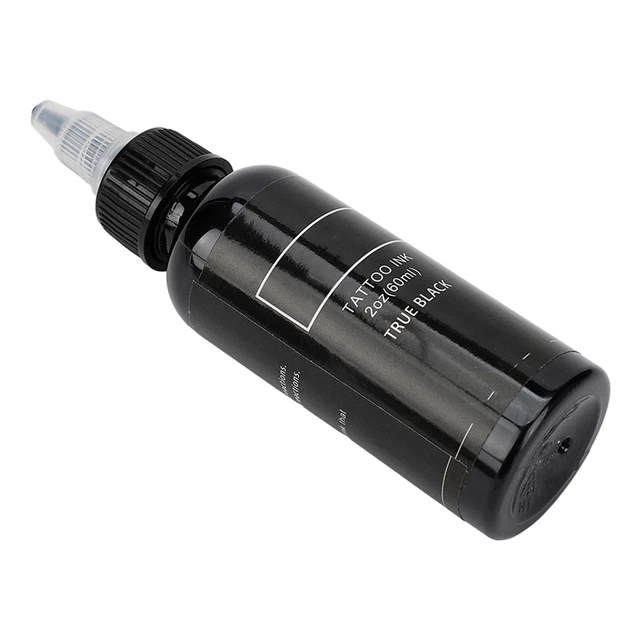 (Negro) Pigmento de tinta para tatuaje 60 ml Fácil Coloración Seguridad Excelente Pigmentación TDM
