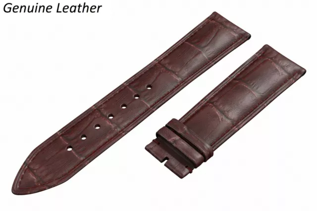 For BULOVA DARK BROWN Genuine Leather  Watch   Strap Band Buckle Clasp 12-24mm