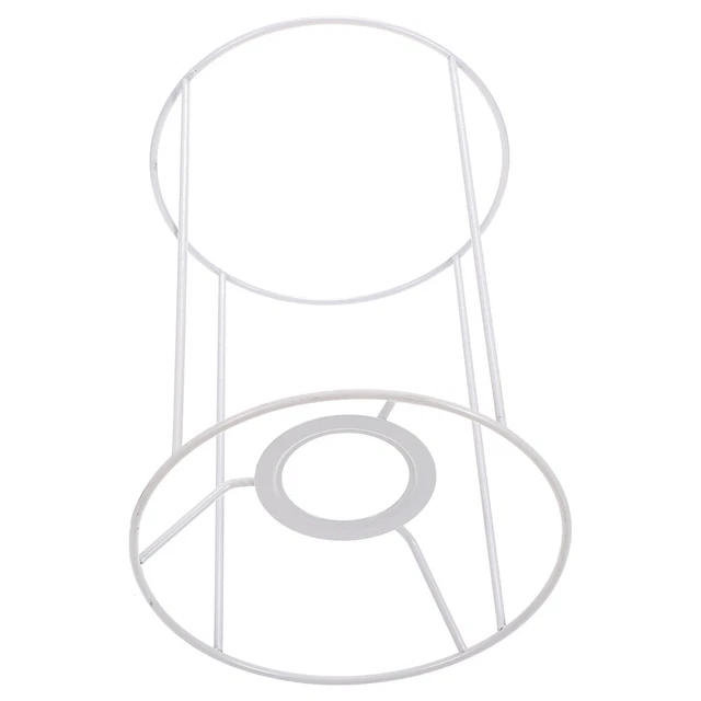 Kit Anello Paralume Fai Da Te In Ferro - Diametro 14 Cm Per Lampade A Sospensione, Tavolo O Terra - Foto 10