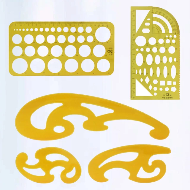 Righello Stencil A Forma Di Gatto - In Metallo, Portatile, Per Disegno, Planner, Ufficio, Regalo
