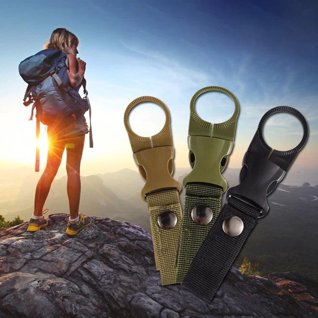 Lot De 6 Porte-bouteilles Avec Clips Ceinture – Nylon Et Silicone – Pour Camping, Randonnée, Vélo – 4 Couleurs