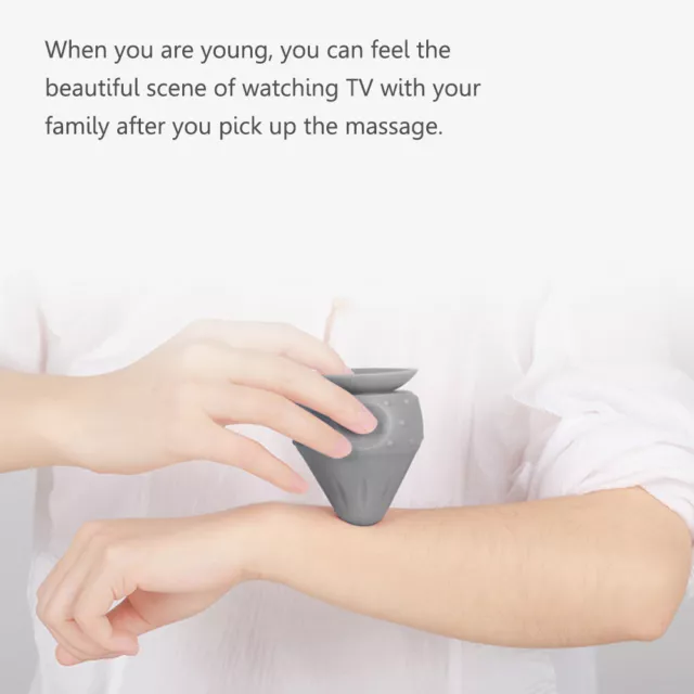 Silicon Massage Cone Solid Adsorption Ball Psoas Muscle Massage (Hemp Grey)