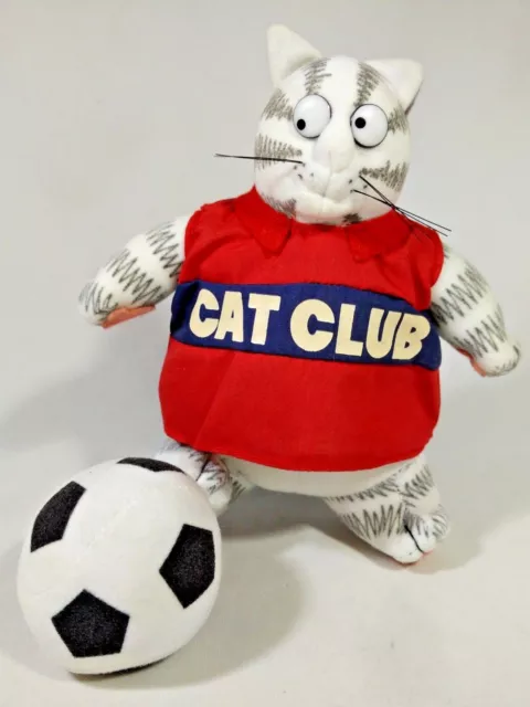 VTG B Kliban Cats Soccer Cat Club Plush Doll Animal Sega 1993 Japan Toy 7"