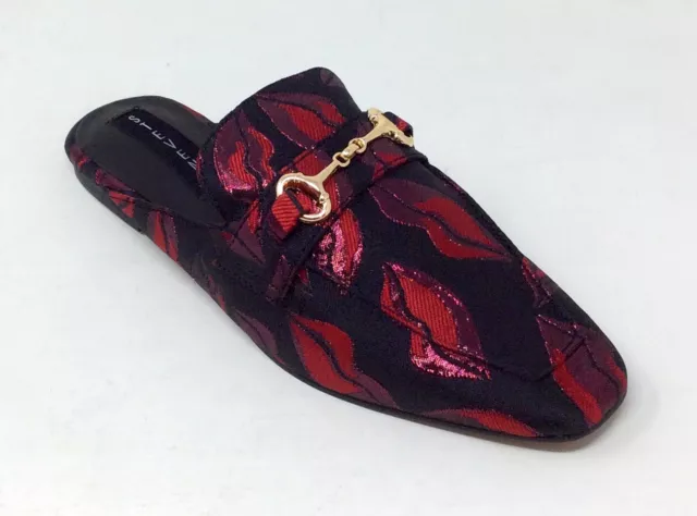 Steven By Steve Madden Womens RAZZI-E Slip On Mule Shoes Red Black Size 8.5 M 2