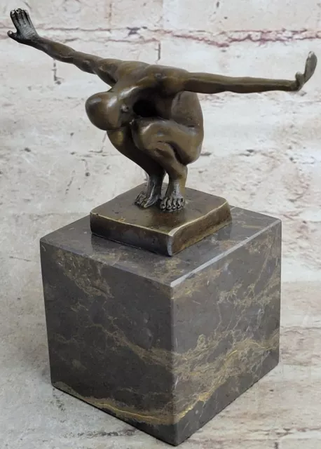 " Moderno Bronzo Figura - The Atleta - Firmato Milo " Caldo Scultura Statua Art