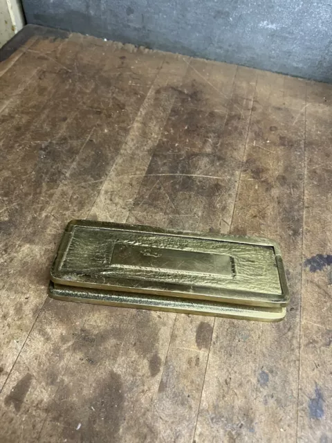 Vintage Old Original Brass Mailbox Mail Letters Flip Door Slot Parts Hardware