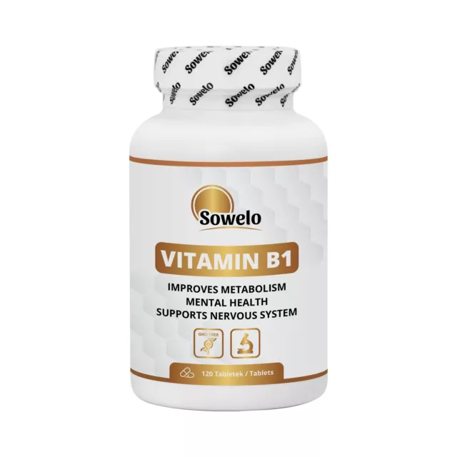 SOWELO VITAMIN B1 THIAMINE 100mg TABLETS