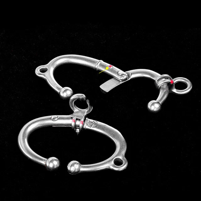 Pince à Nez Pour Bétail En Acier Inoxydable - Avec Chaîne Et Crochet, Tête Arrondie, Sécurité élevée Pour Vaches Et Taureaux - 6