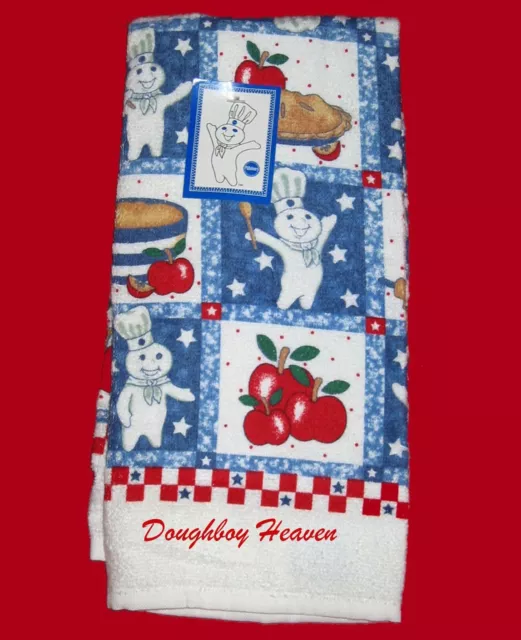 FS NWT Pillsbury Doughboy ALL AMERICAN KITCHEN DISH TOWELPOPPIN FRESH DECOR 1998