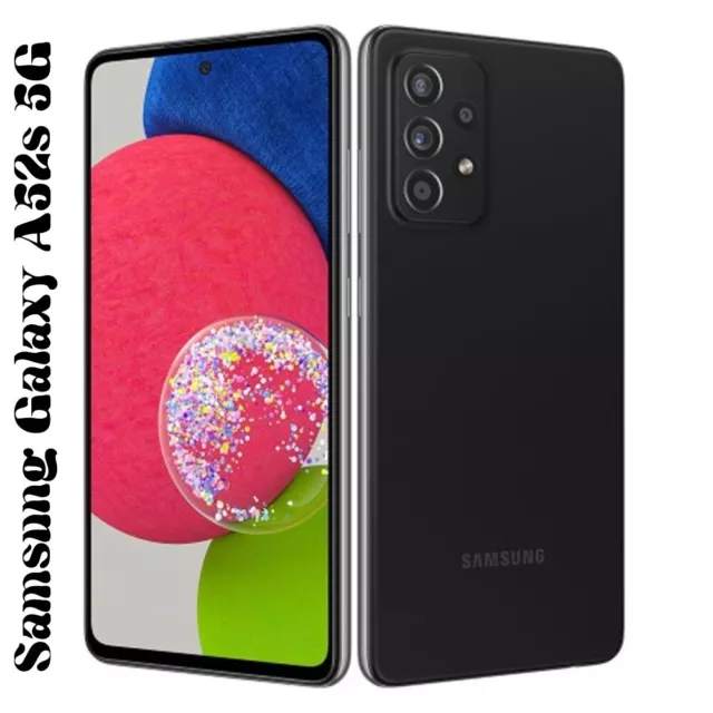 NEU Samsung Galaxy A52s 5G - DUAL SIM - SCHWARZ - 128GB - (entsperrt) - NIE BENUTZT