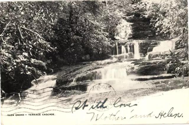 Terrace Cascade Glen Onoko PA Undivided Postcard c1904