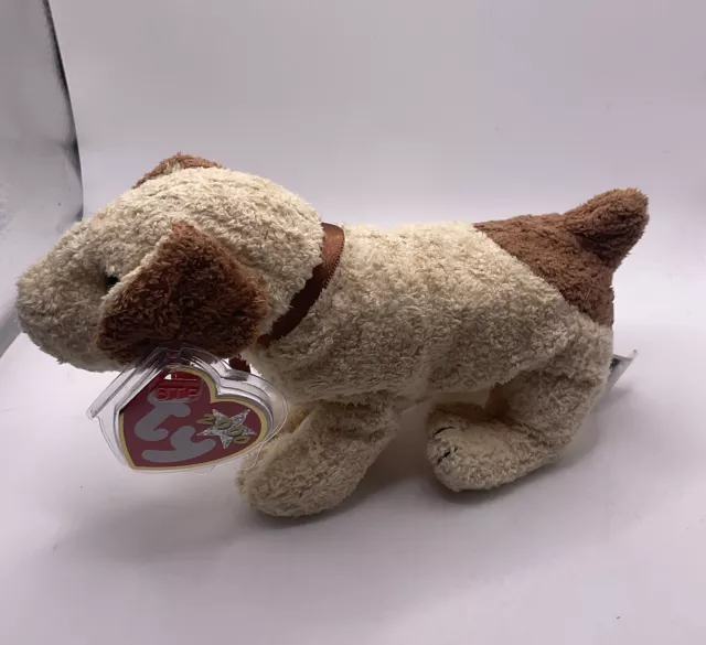 Ty Beanie Babies Rufus The Dog 2000 With Tag In  Plastic Protector B