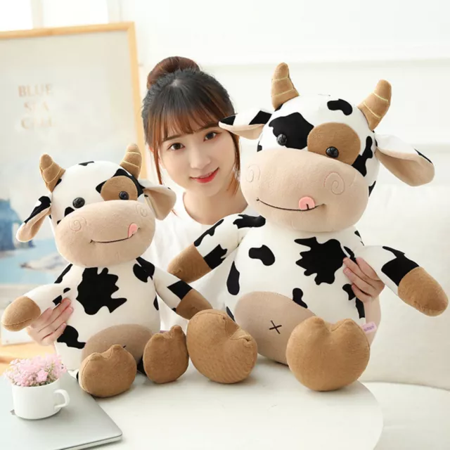 Cute Highland Cattle Doll Toy Cow Plush Toy Stuffed Plush Doll Gift for Kids