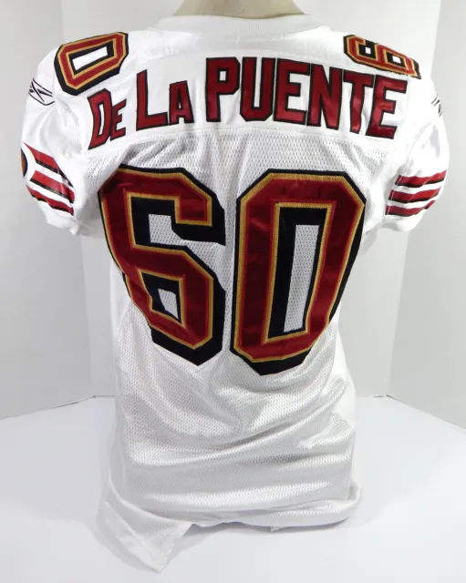 2006 San Francisco 49ers Brian De La Puente #60 Game Used White Jersey 48 71
