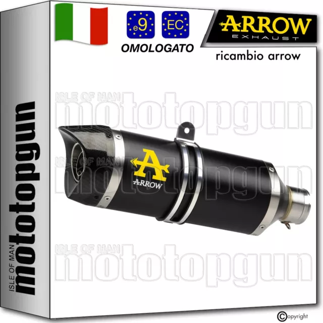 Arrow Scarico Omologato Thunder Alluminio Nero C Honda Cbr 650 R 2021 21 2022 22