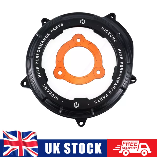 For KTM 1290 Super Duke Superduke CNC Aluminium Transparent Clutch Cover Cap