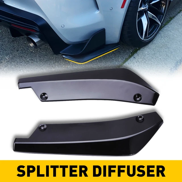 FOR WRX SPATS STI Subaru Rear Bumper Lip Splitter Diffuser Canards ...