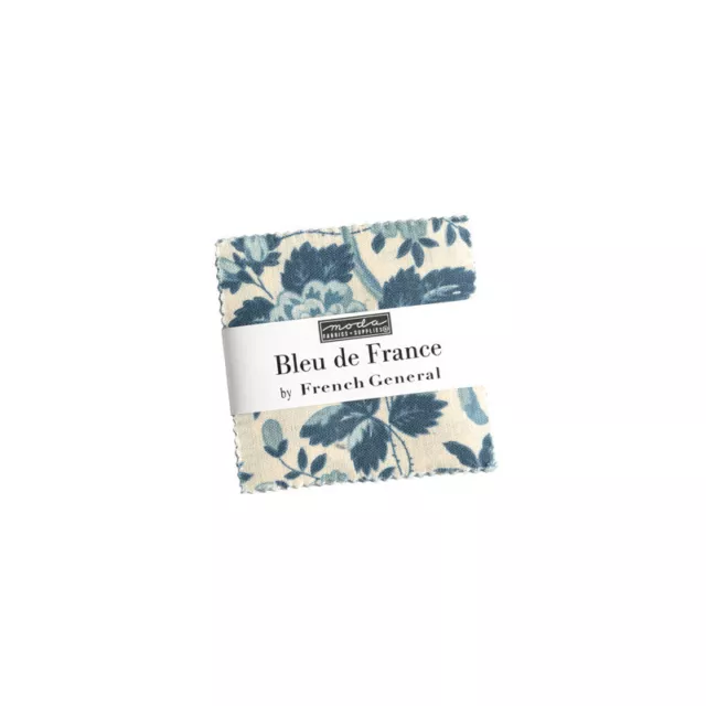 Moda Bleu De France Mini Charm Squares Fabric By French General Quilting Sewing