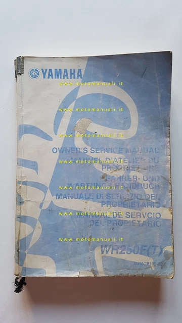 YAMAHA WR 250 F 2004 manuale uso manutenzione officina originale italiano