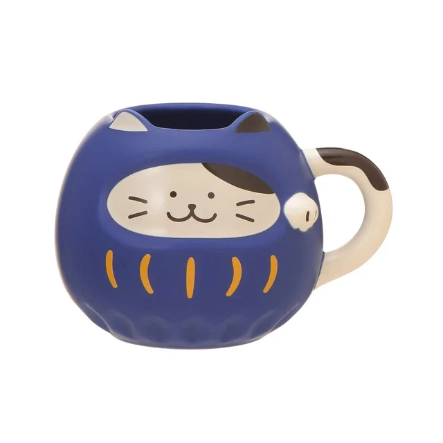 PREORDER STARBUCKS JAPAN New Year 2024 Mug Cup Maneki Neko Cat Daruma