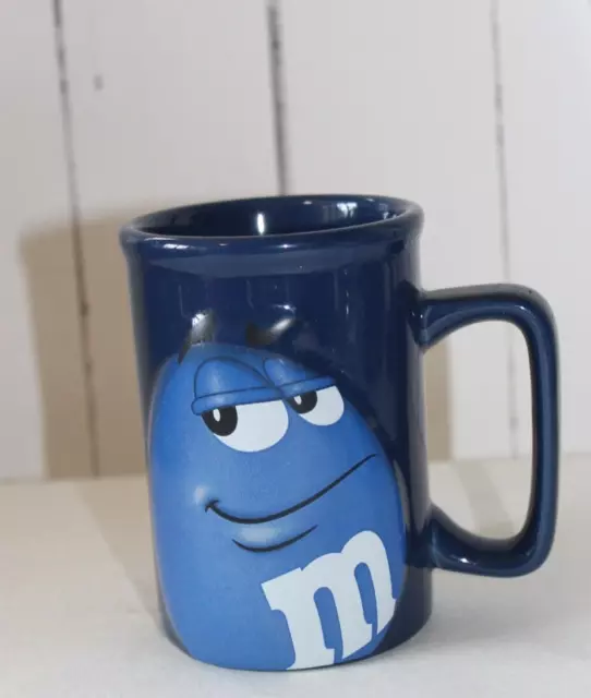 M&M's World Blue Mug Mars Licensed MM 3D Coffee Cup Mug Collectible