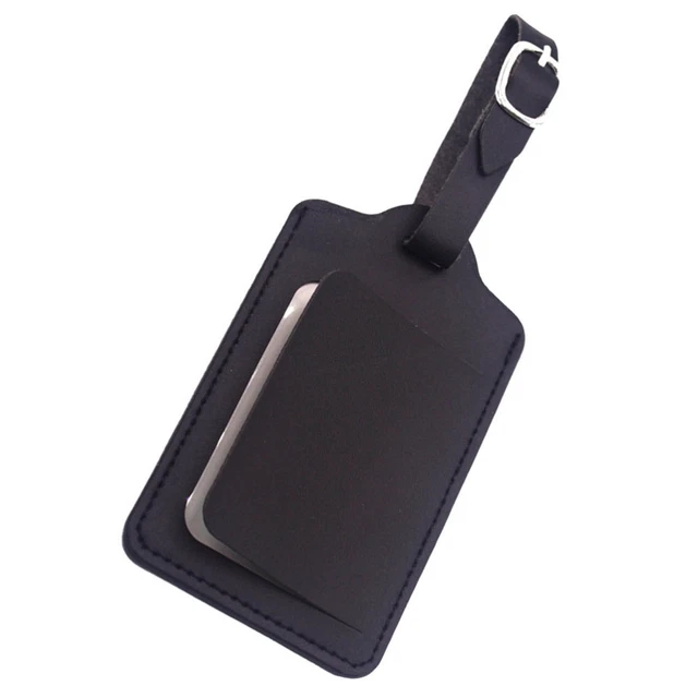 Pu -equipaje -etiquetas bolsa de equipaje portátil etiquetas colgantes PU -etiquetas de identificación - etiquetas