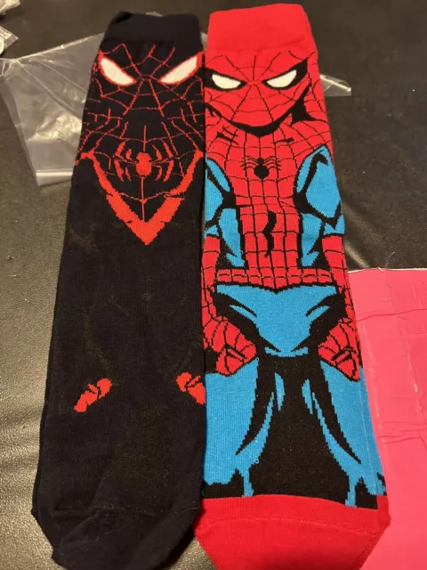 Spider-Man Socks- 2 Pairs- Very Cool!