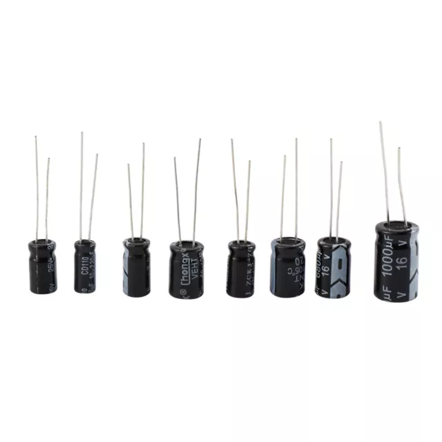 500 Pcs Radial Capacitor Electronic Parts Kit Industrial Electrolytic