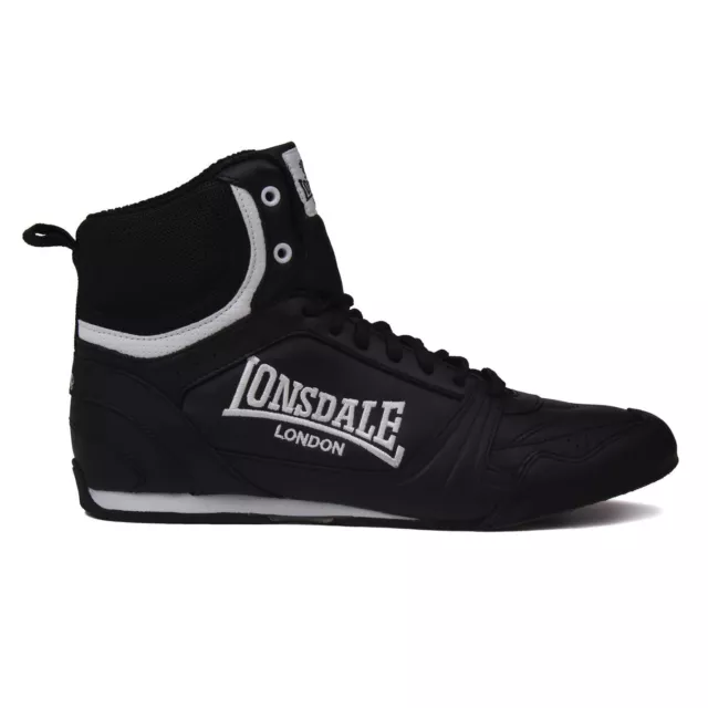 LONSDALE MENS BLACK Red Ghost Speed Boxing Boots Shoes Trainers