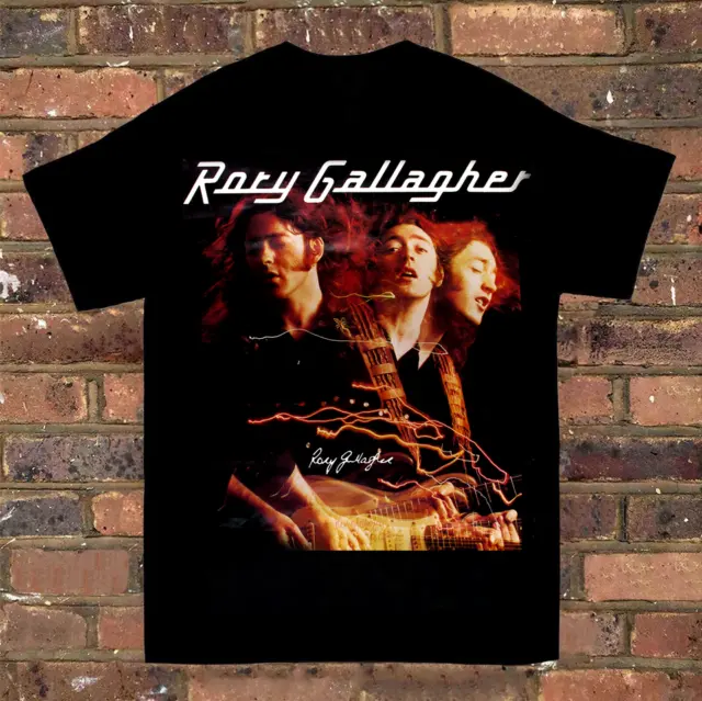 Rory Gallagher Cotton Unisex T Shirt Black All Size