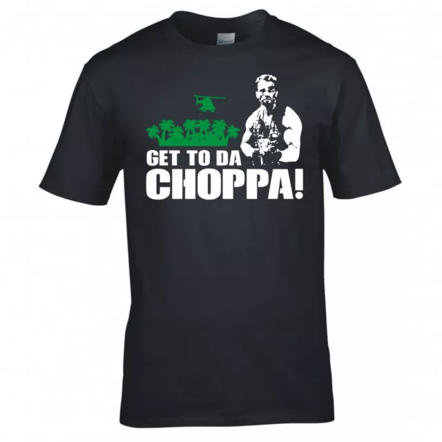 Inspiré Par Prédateur " Get To De Choppa !" T-Shirt