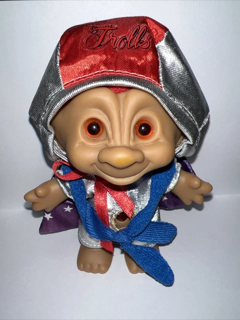 ACE NOVELTY TREASURE Troll Doll w/Yellow Wishstone Yellow Hair NIP