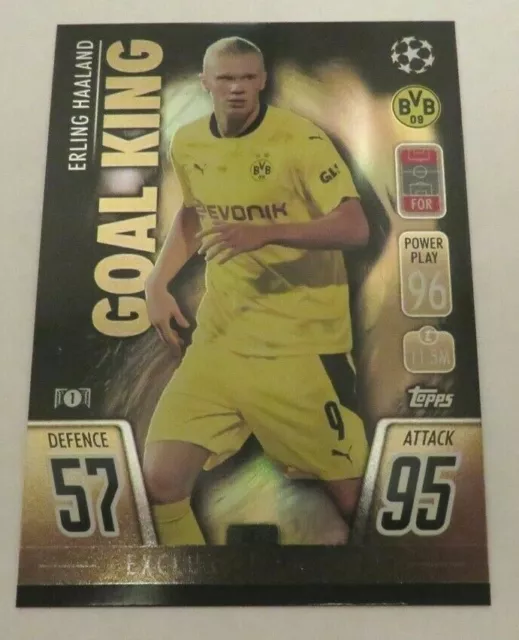 Erling Haaland Topps Match Attax 2021/22 Exclusive Limited Edition Card. Ee1