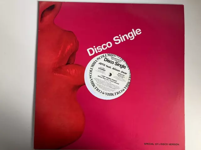 JSTO feat. Alison Gear - I Just Wanna Dance-12 vinyl disco demo single - XPR3782