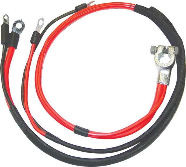 1969-70 Mopar B-Body Positive Battery Cable - Small Block With 1-Piece Molded