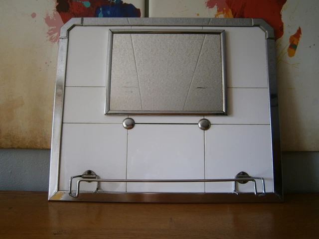ANCIEN MIROIR DE salle de bain - Villeroy & Boch-Mettlach-Art Déco EUR