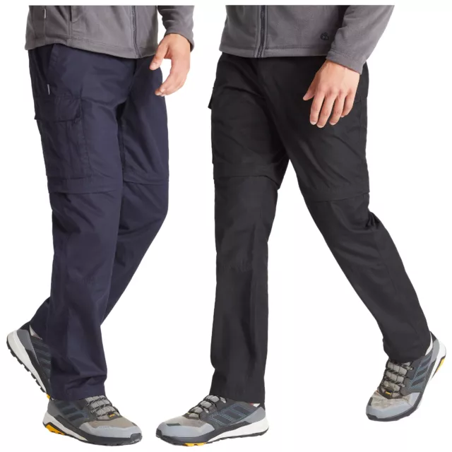Mens Convertible Trousers Zip Off Pant Hiking Cargo Craghoppers Kiwi Slim 2024