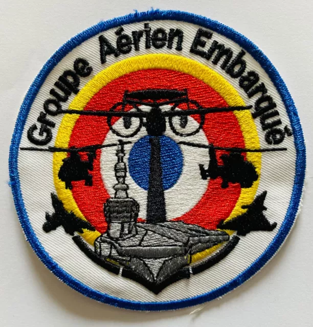 Patch Air Groupe Aérien Embarqué Aéronavale Rafale Charles de Gaulle