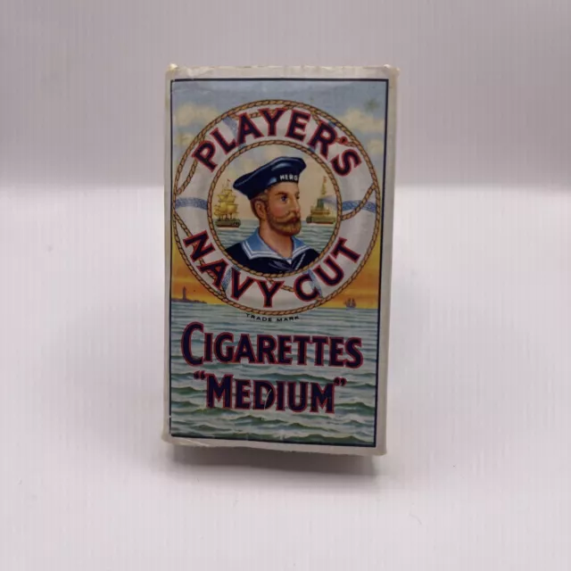 Player's Navy Cut Medium 10 Cigarette Vintage Packet Empty