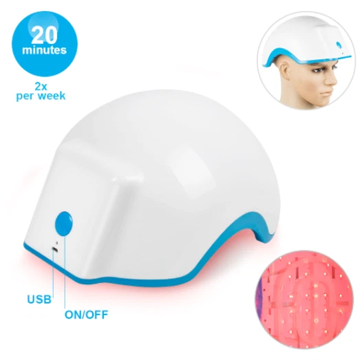 Laser Hair Growth Device Cap Hair Loss Treatment Regrowth Therapy 640-678nm