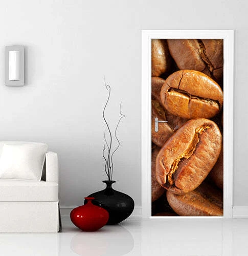 Decorazione adesiva Porta Caffè 01 sticker lavabile pvc varie misure
