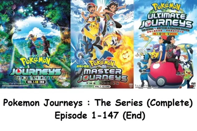 POKEMON ULTIMATE JOURNEYS:THE SERIES+AIM TO BE A POKEMON MASTER DVD + FREE  ANIME