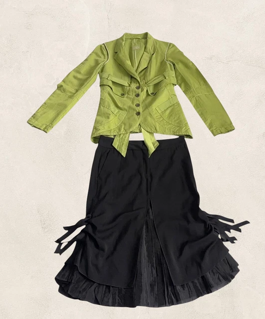Ensemble chemise, gilet sans manches et jupe Marithé